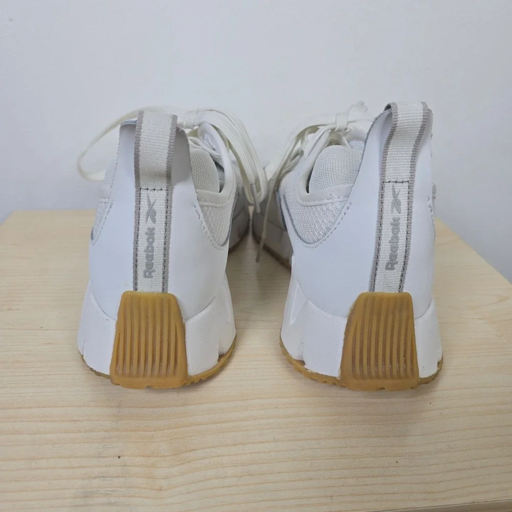 Reebok Zig Dynamica 4 Womens White Gum Athletic Sneakers Shoes Size 8 Low Top - Picture 3 of 8